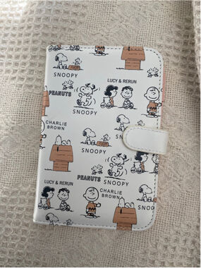 Snoopy Peanuts Passport Holder Travel Wallet Card Holder Like New